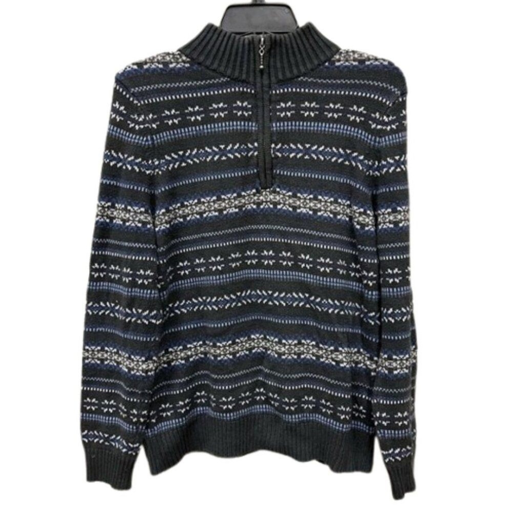 Croft & Barrow Men's Quarter Zip Pull Over Sweater MEDIUM